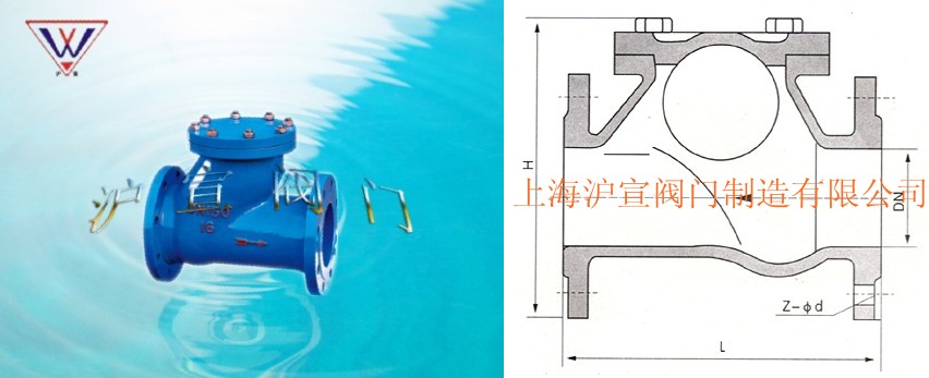 滑道滚球式止回阀